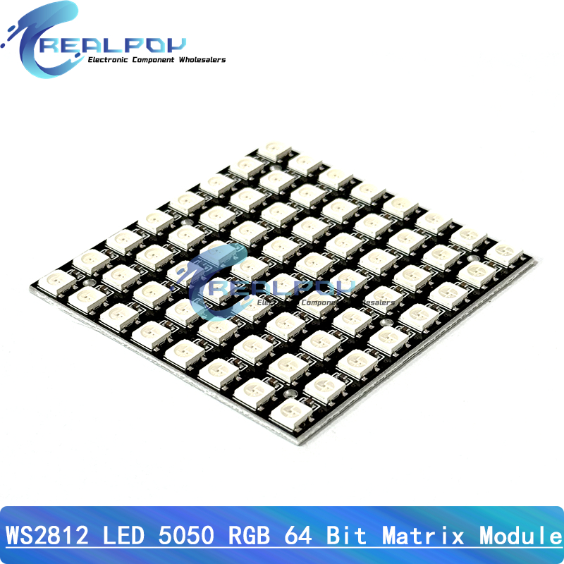 Rgb Led Matrix 8X8 - WS2812 LED 5050 RGB 8x8 64-битный
