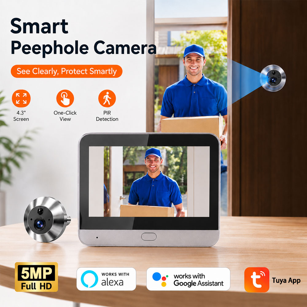 Smart Doorbell Wired - Умная камера Tuya 5MP 140° °