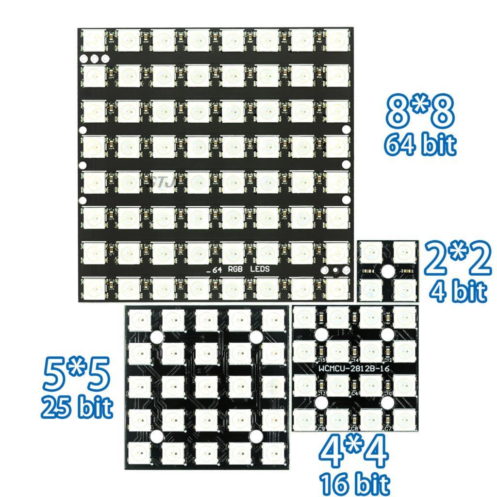 Rgb Led Matrix 8X8 - WS2812 светодиодный 5050 RGB 8x8 4