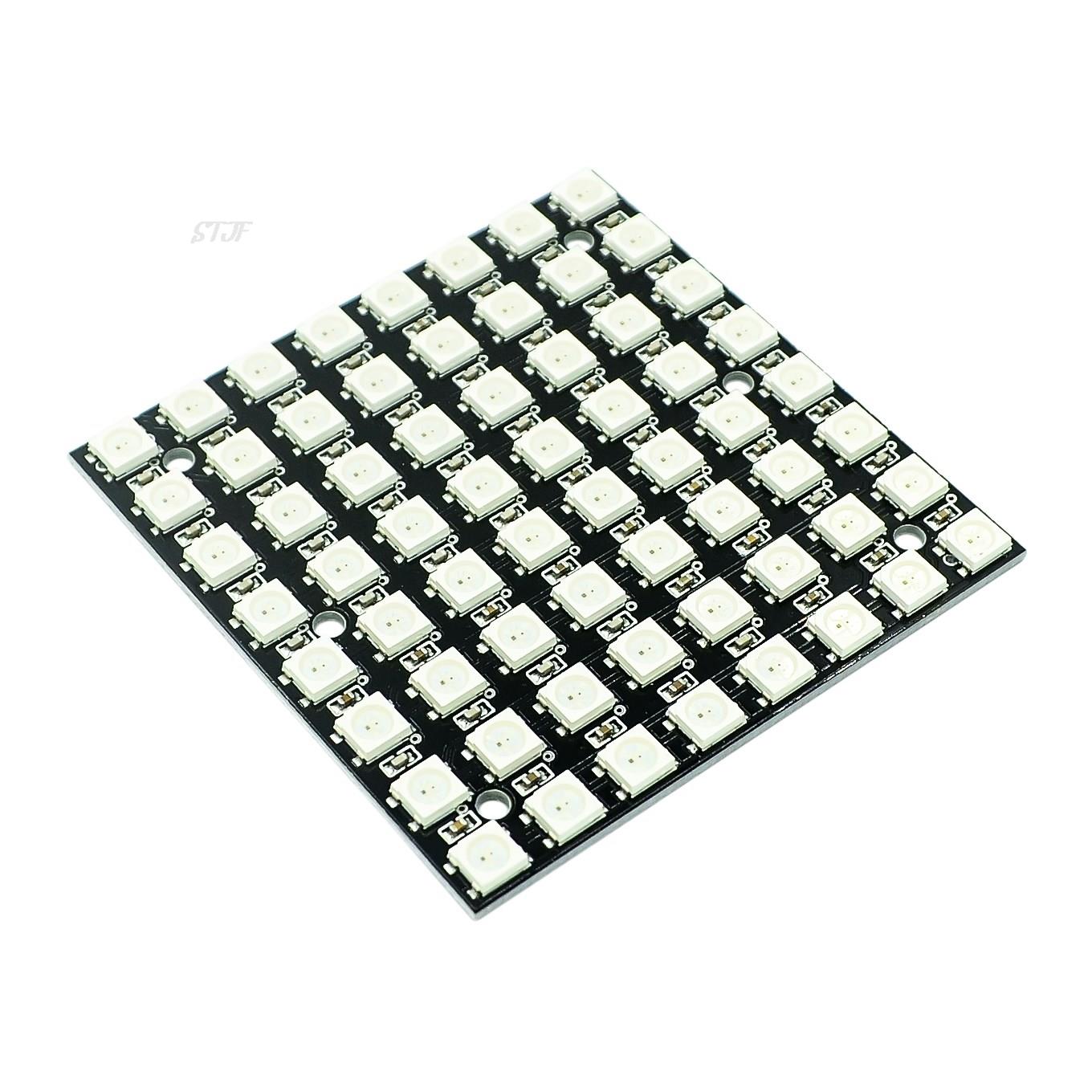 WS2812 smd LED 5050 RGB 8x8 64 – обзор и цена Rgb Led Matrix 8X8