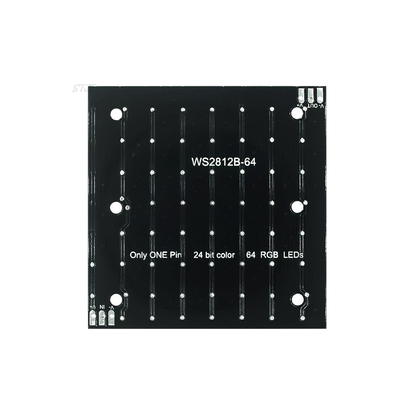 WS2812 smd LED 5050 RGB 8x8 64 – обзор и цена Rgb Led Matrix 8X8