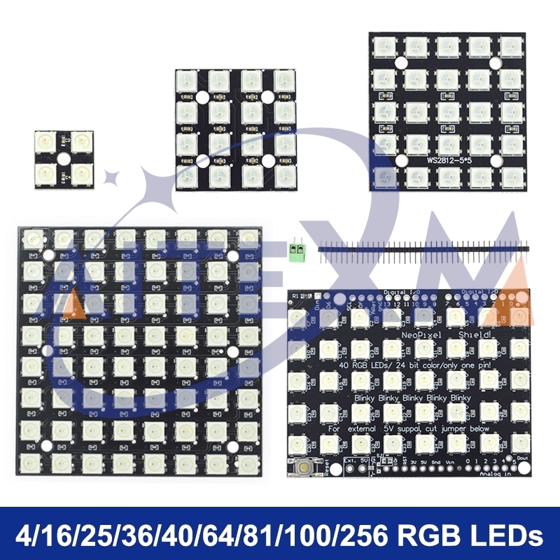 Модуль WS2812 5050 RGB 4x4 8x8 – обзор и цена Rgb Led Matrix 8X8