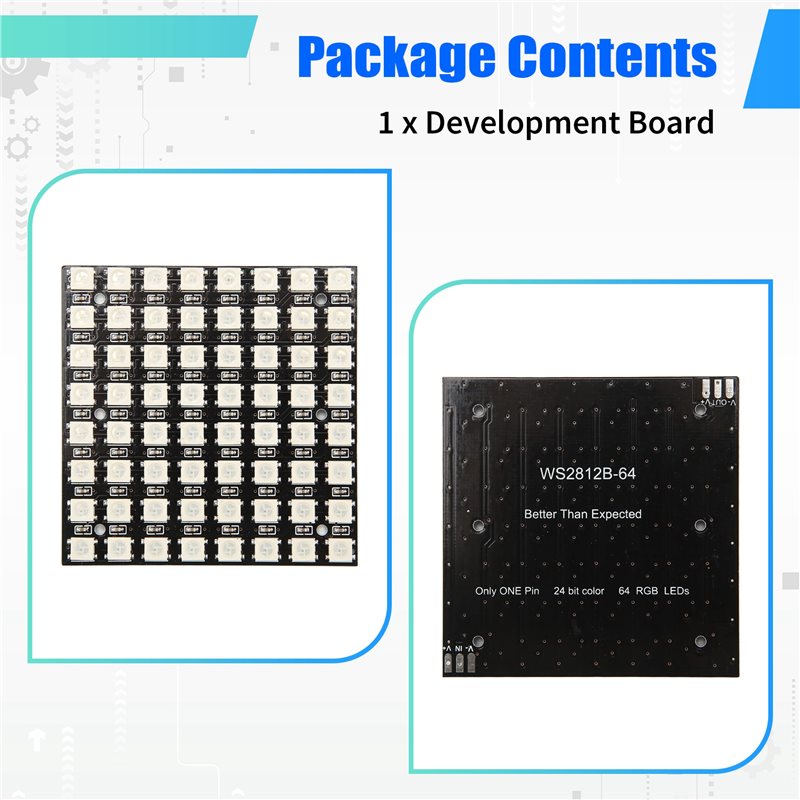 Светодиодная матрица 2025 года – обзор и цена Rgb Led Matrix 8X8