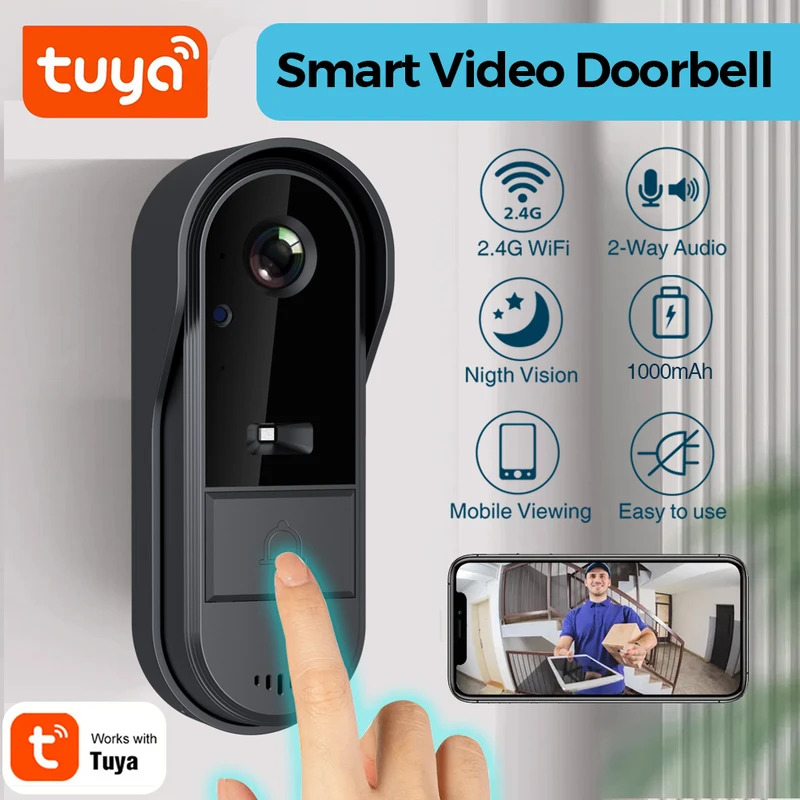 Дверной звонок Tuya WiFi, двус – обзор и цена Smart Doorbell Wired