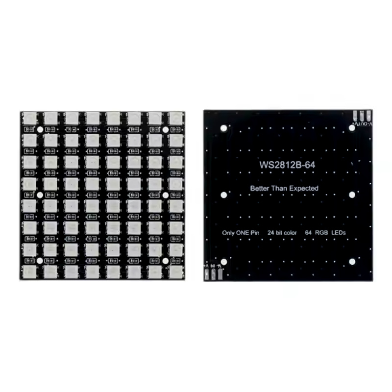 Матричный модуль WS2812 LED 50 – обзор и цена Rgb Led Matrix 8X8