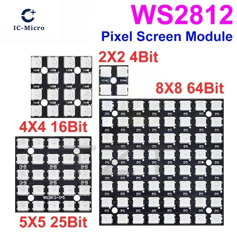 НОВАЯ светодиодная матрица WS2 – обзор и цена Rgb Led Matrix 8X8